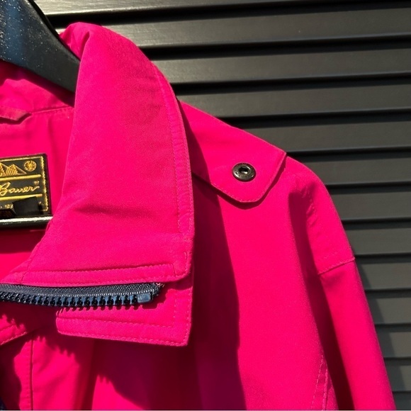Vintage Bright Fuchsia Pink and Navy Blue Eddie Bauer Hooded Jacket, Size Medium - Picture 7 of 16
